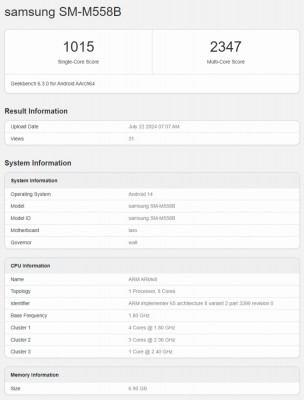 Samsung Galaxy M55s